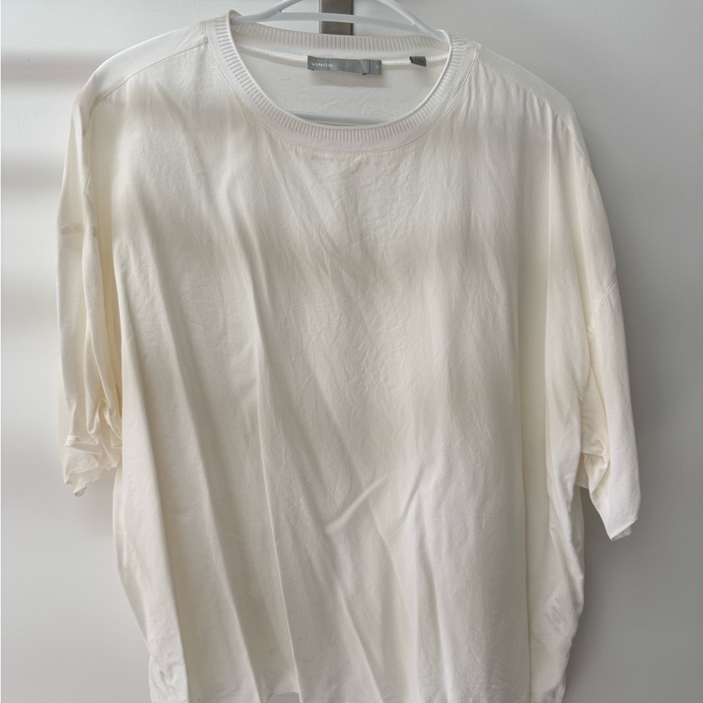 Vince Cream Short Sleeve Women's Tee
